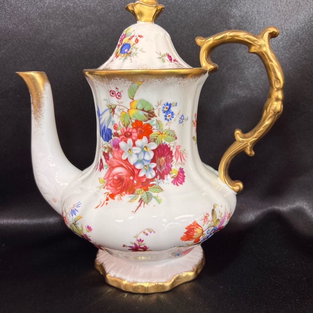 Antique Hammersley lady Patricia dinner for 8 people with tea pot and pitcher - Picture 11 of 16